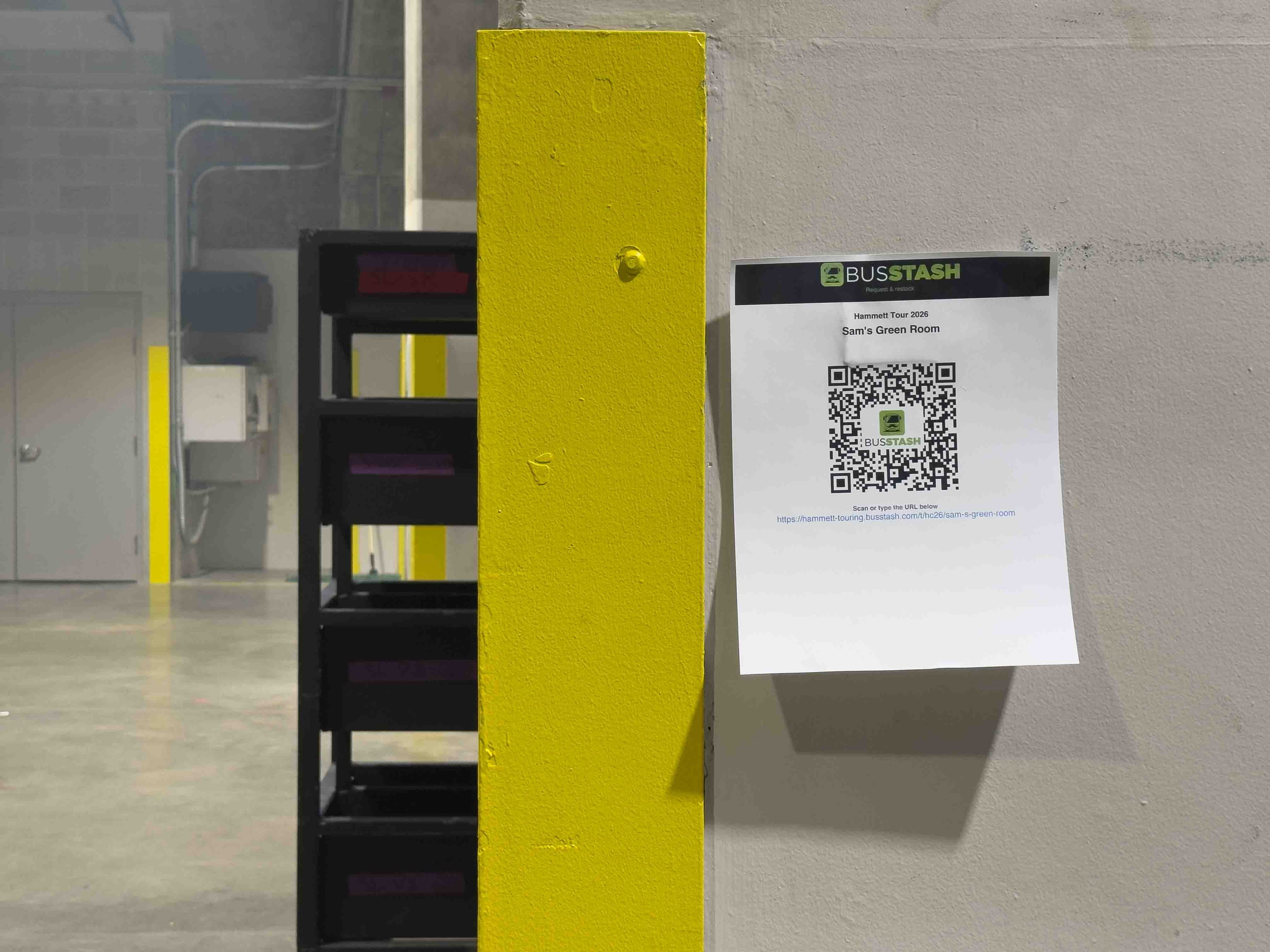 QR signage in a workspace