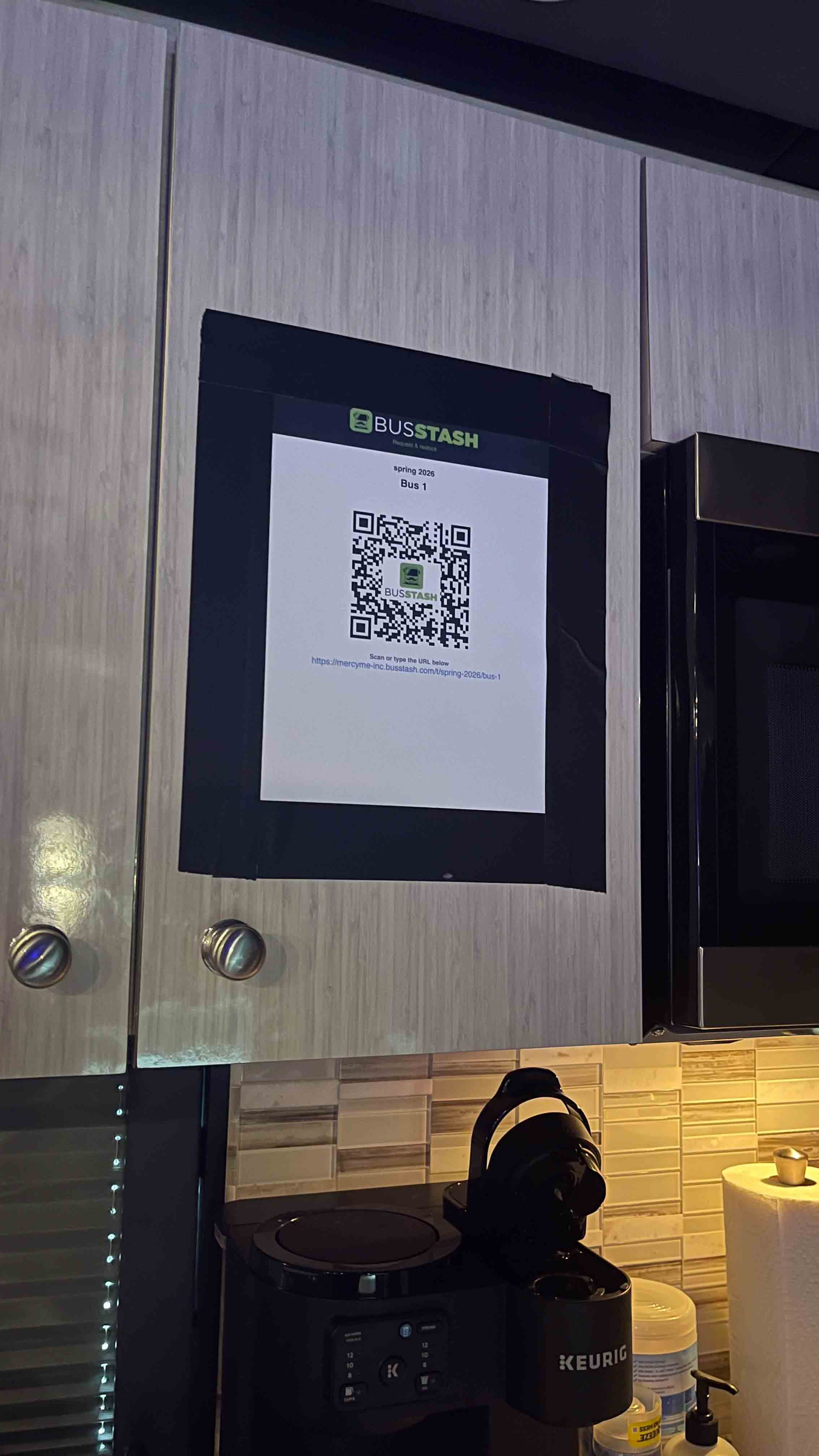 Location poster / QR signage